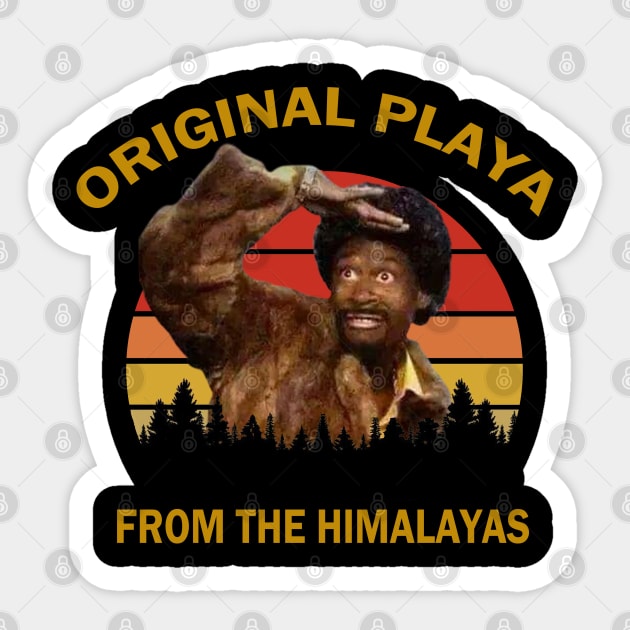 Original Playa From The Himalayas Sticker by Hursed